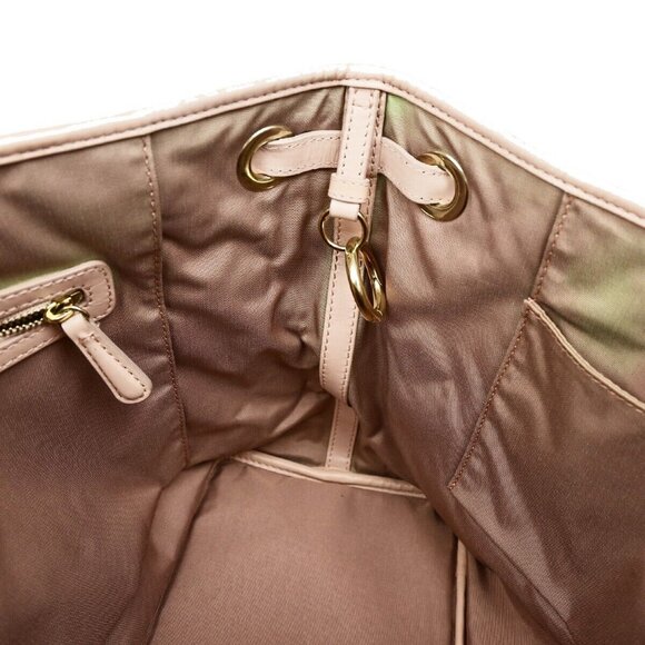 CHRISTIAN DIOR Panarea Cannage Shoulder Bag Coating Canvas Leather Pink 88YH016 - Picture 11 of 16